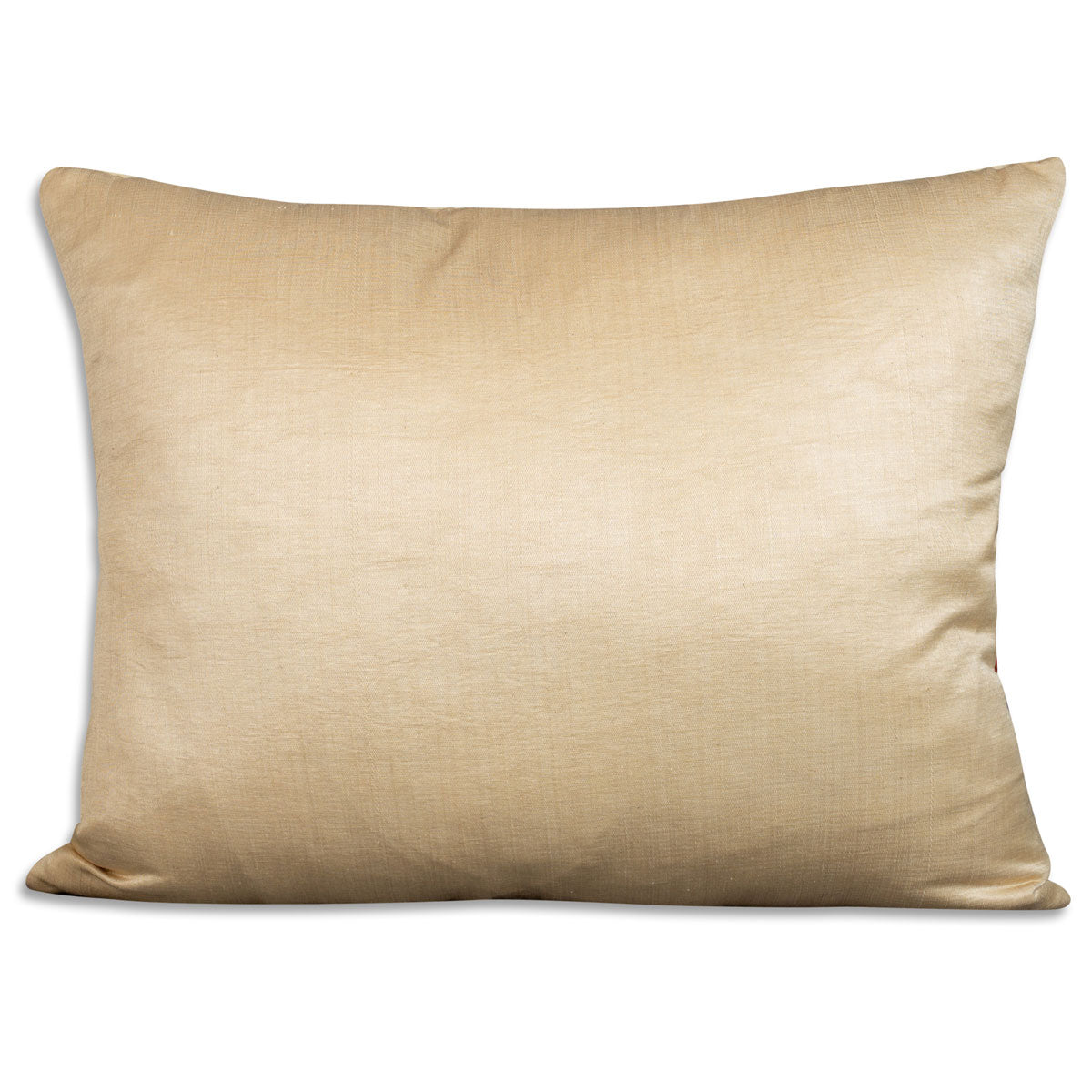 Rectangular silk suzani embroidered cushion on pale pistachio ground cushion - pillow