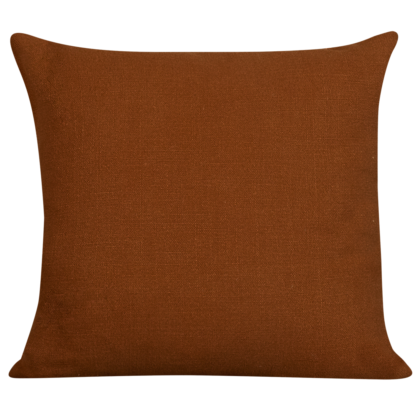 Square Timor woven cushion - Cognac