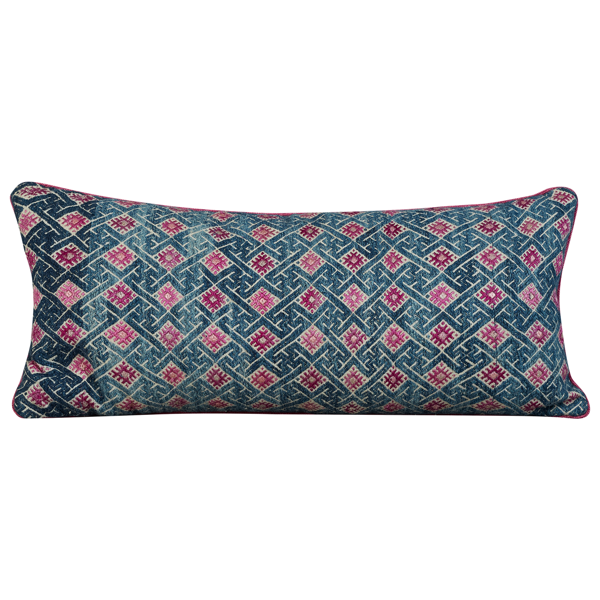 Vintage Chinese Long Rectangular Wedding Blanket Cushion
