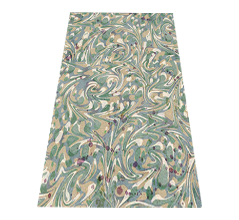 5 inch marbled card shade - Aqua