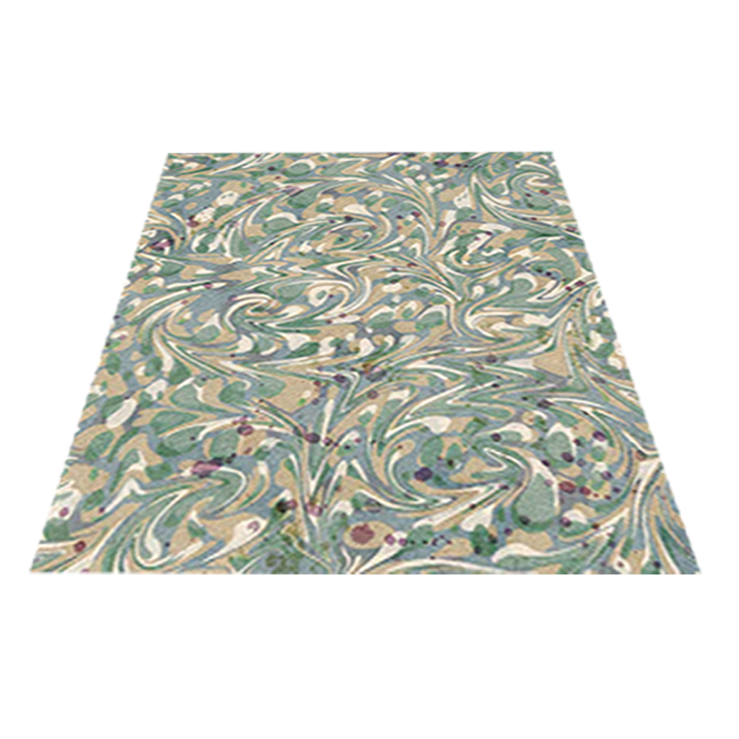 12 inch marbled card shade - Aqua