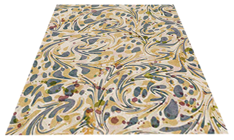 12 inch marbled card shade - Harlequin