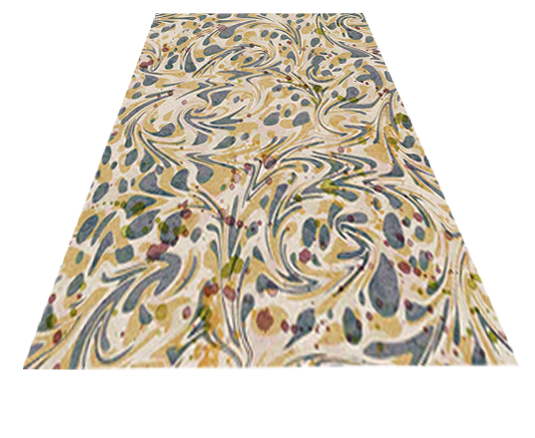 7 inch marbled card shade - Harlequin