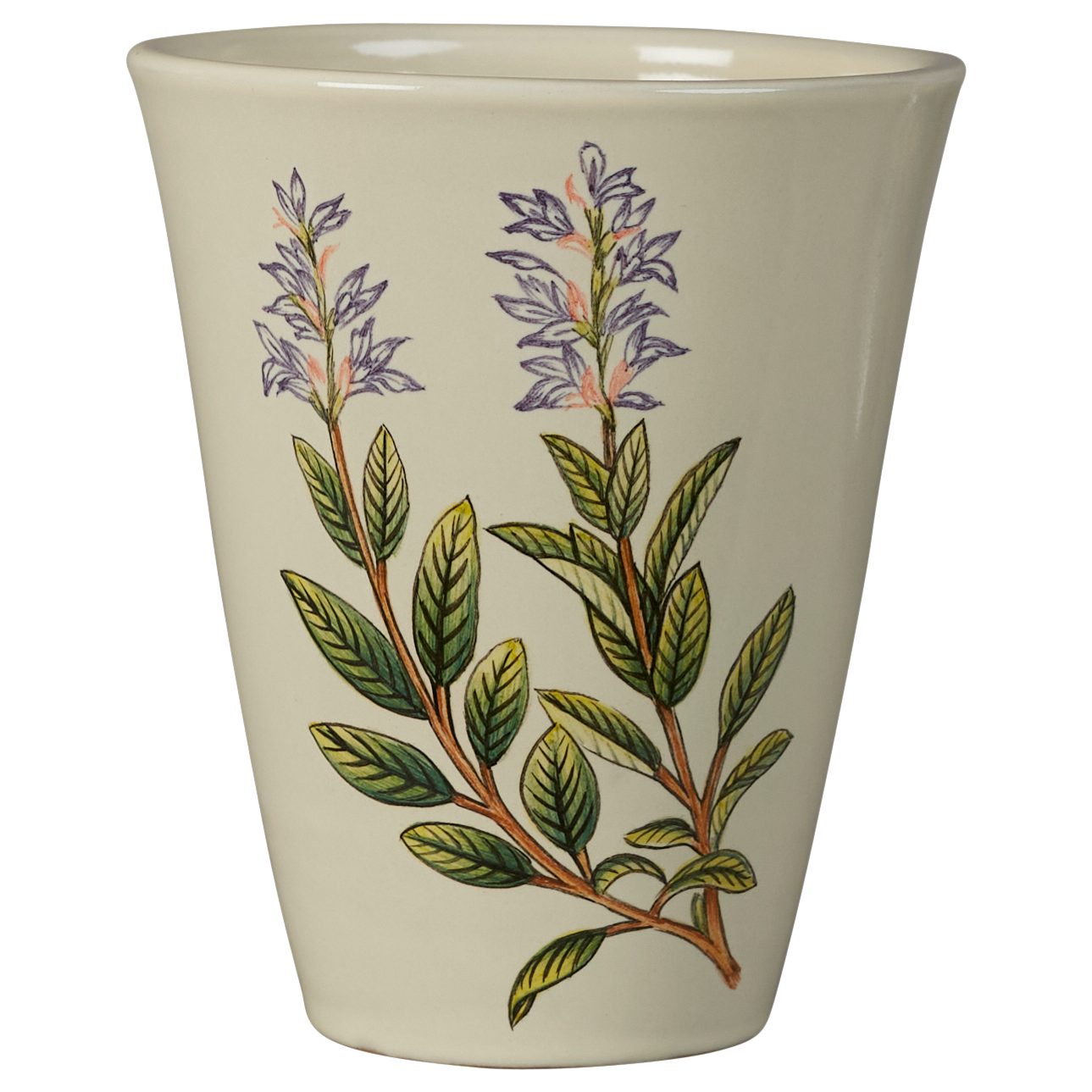 Hand-painted ceramic tumbler