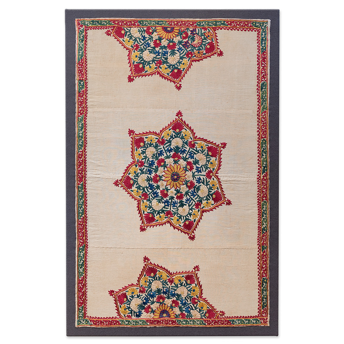 Nushka Accessories An Indian cotton embroidered panel