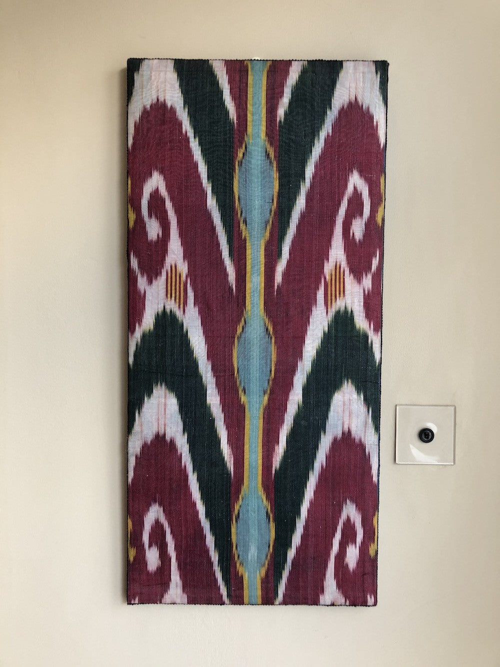 Nushka Accessories Ikat panel mounted on board