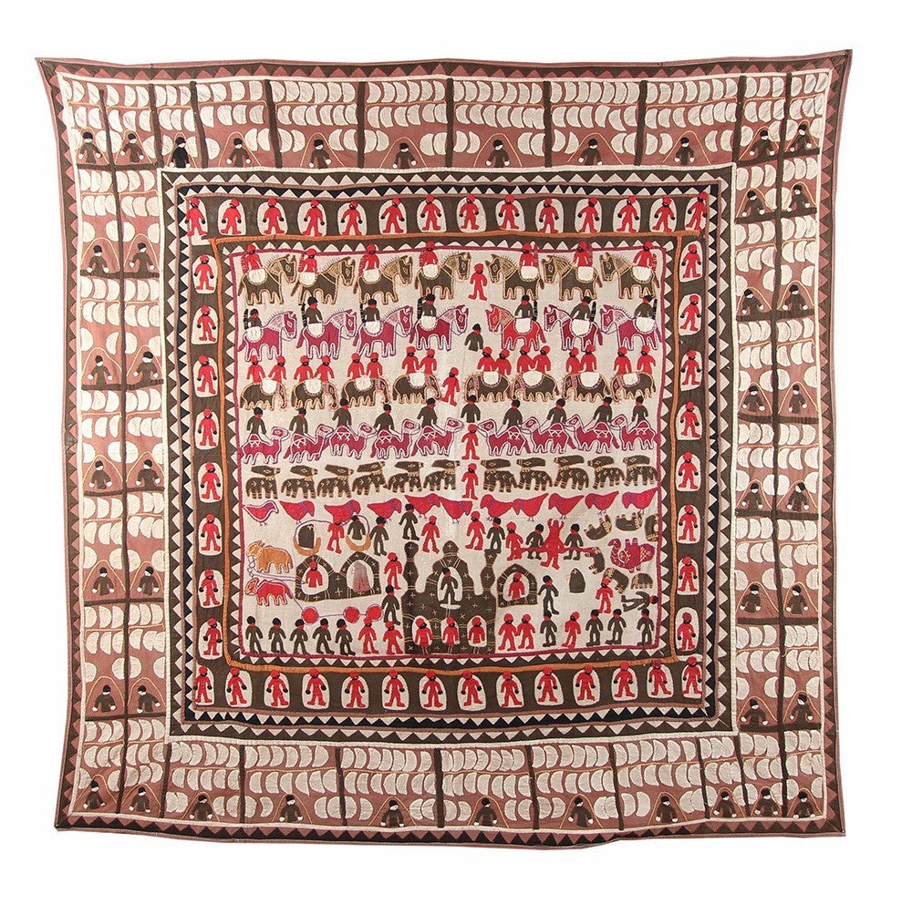 Nushka Accessories Indian Cotton Applique Wall Hanging