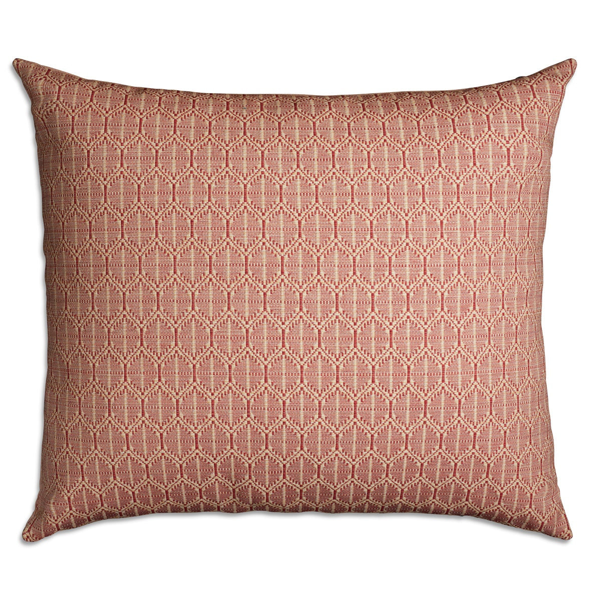 Nushka Cushions A nearly square woven geometric design cotton cushion