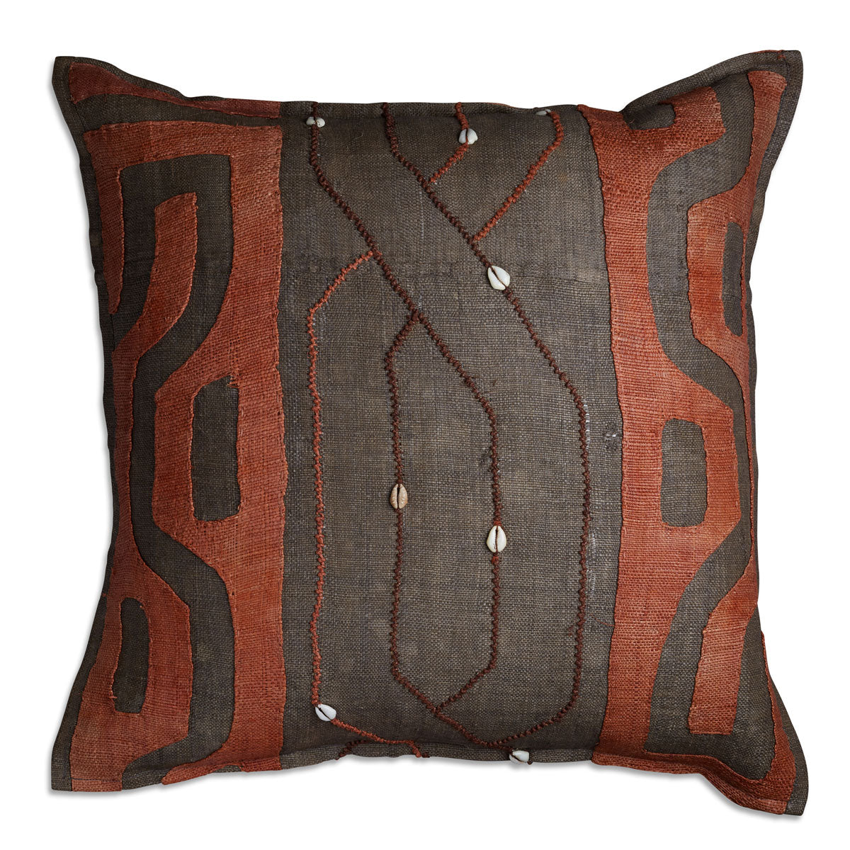 Nushka Cushions African Geometric Kuba Cushion