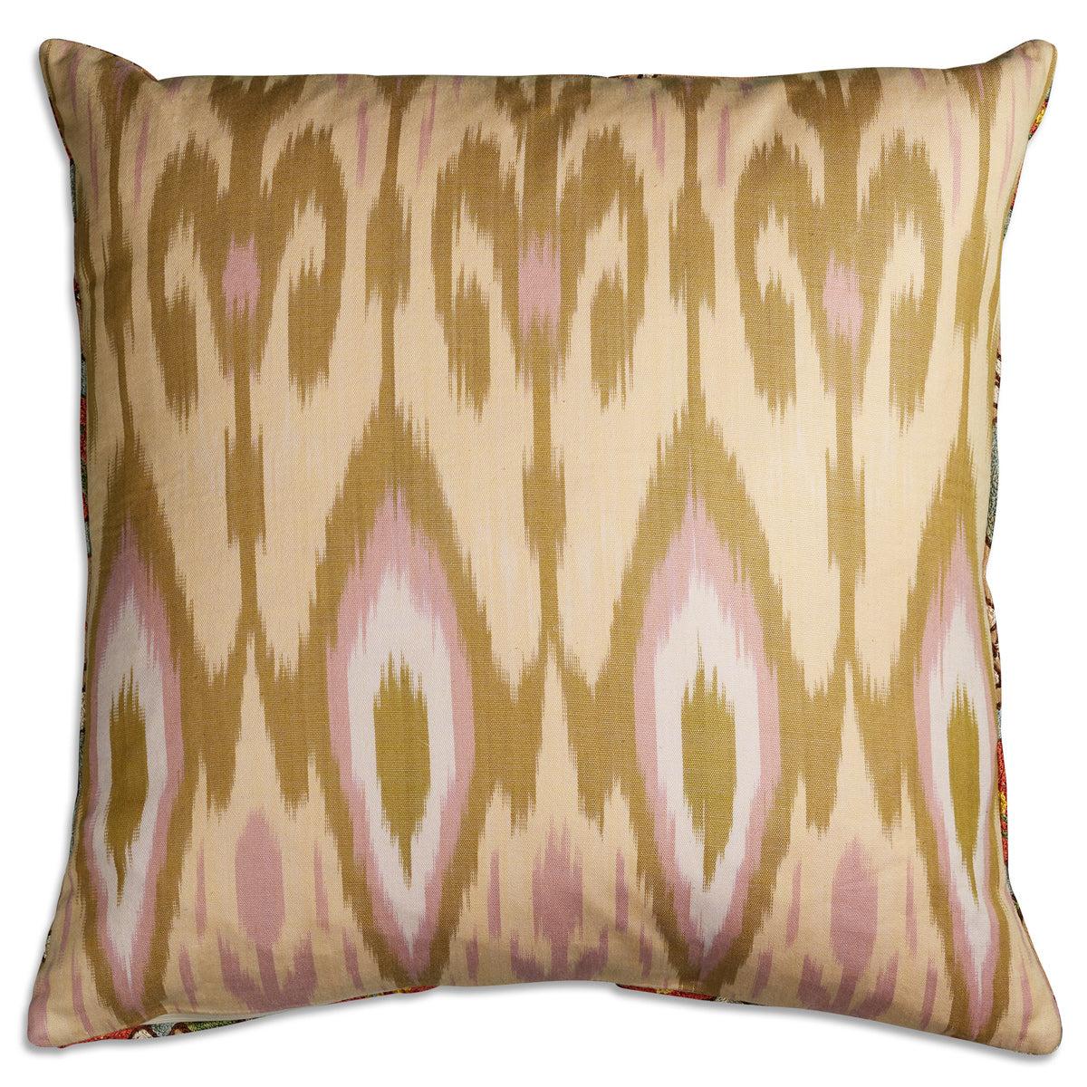 Nushka Cushions Bold square pomegranate flower suzani cushion