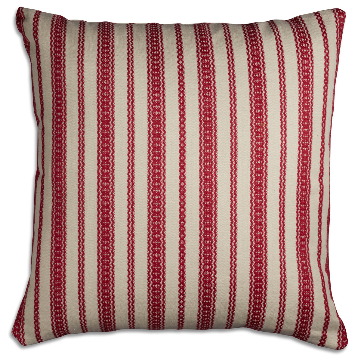 Nushka Cushions Cotton and linen embroidered stripe cushion