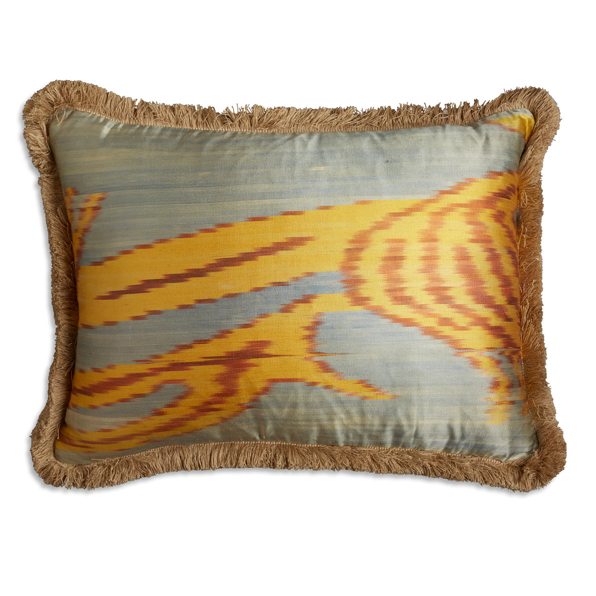 Nushka Cushions Cotton and Silk Ikat cushion