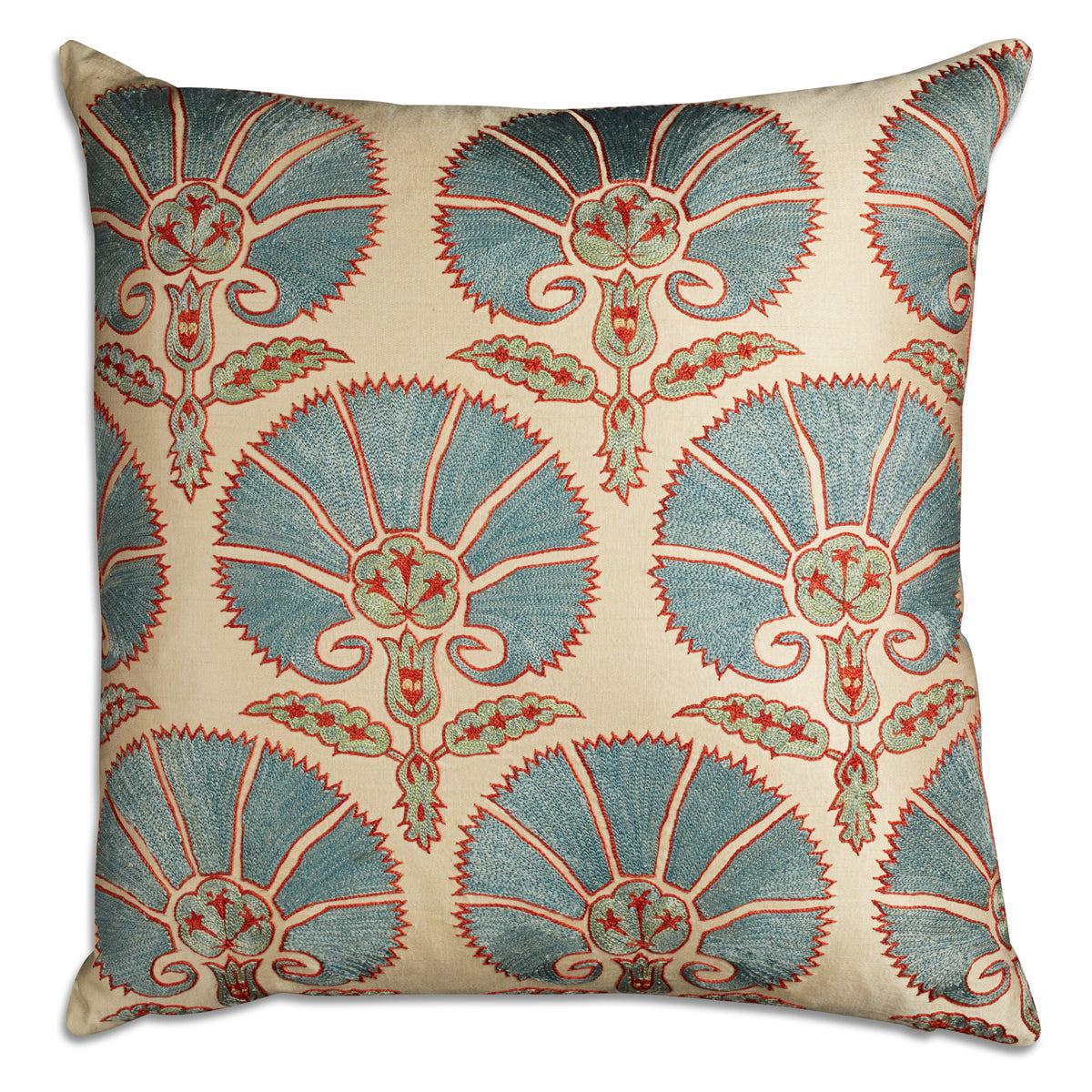 Nushka Cushions Floral embroidered silk suzani cushion