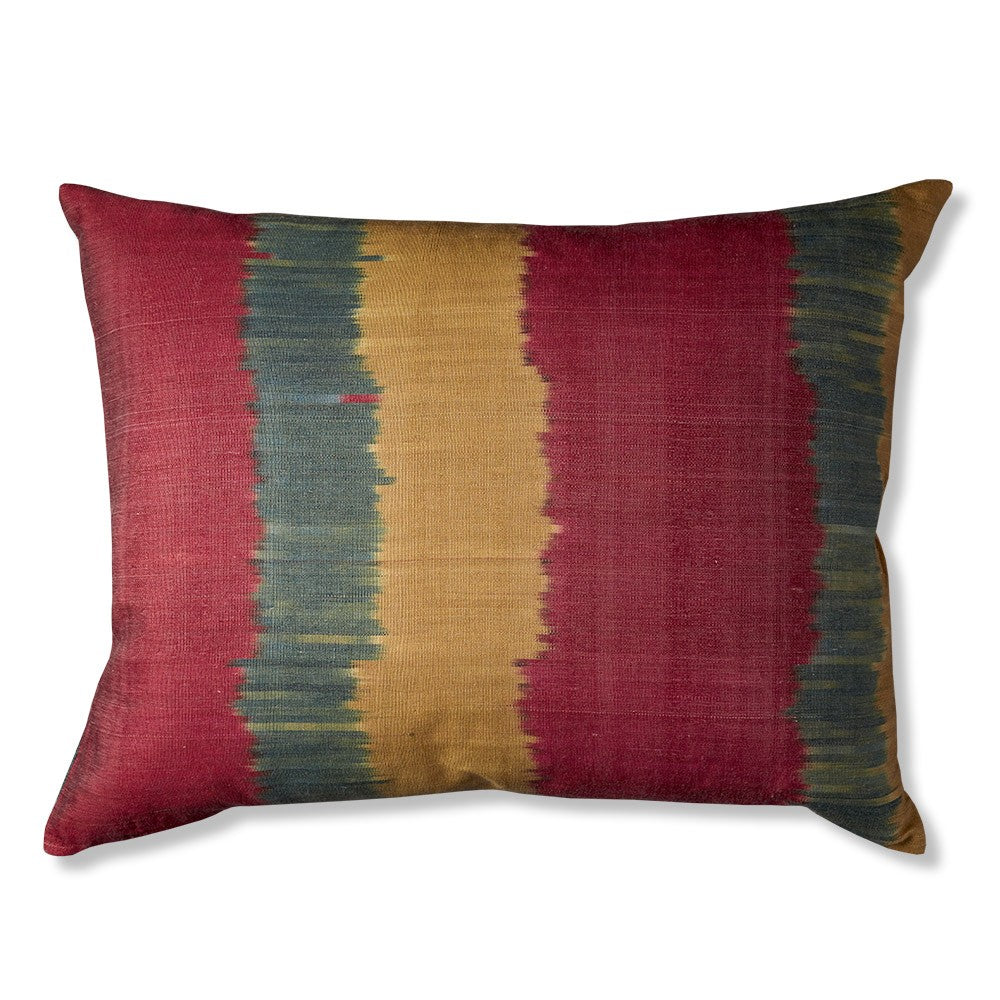 Nushka Cushions Hand-woven cotton and silk Ikat cushion