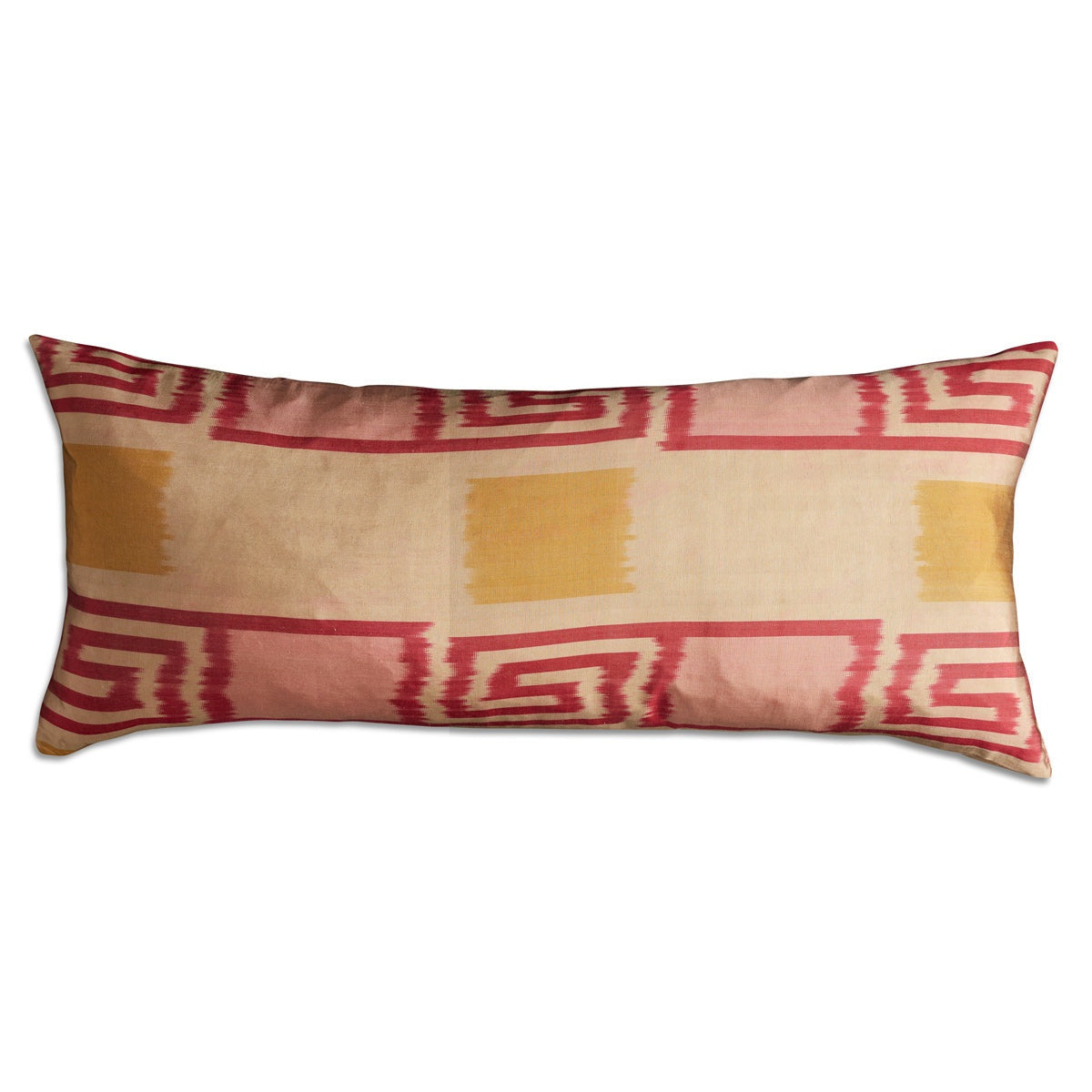 Nushka Cushions Hand-woven cotton and silk Ikat long rectangular cushion