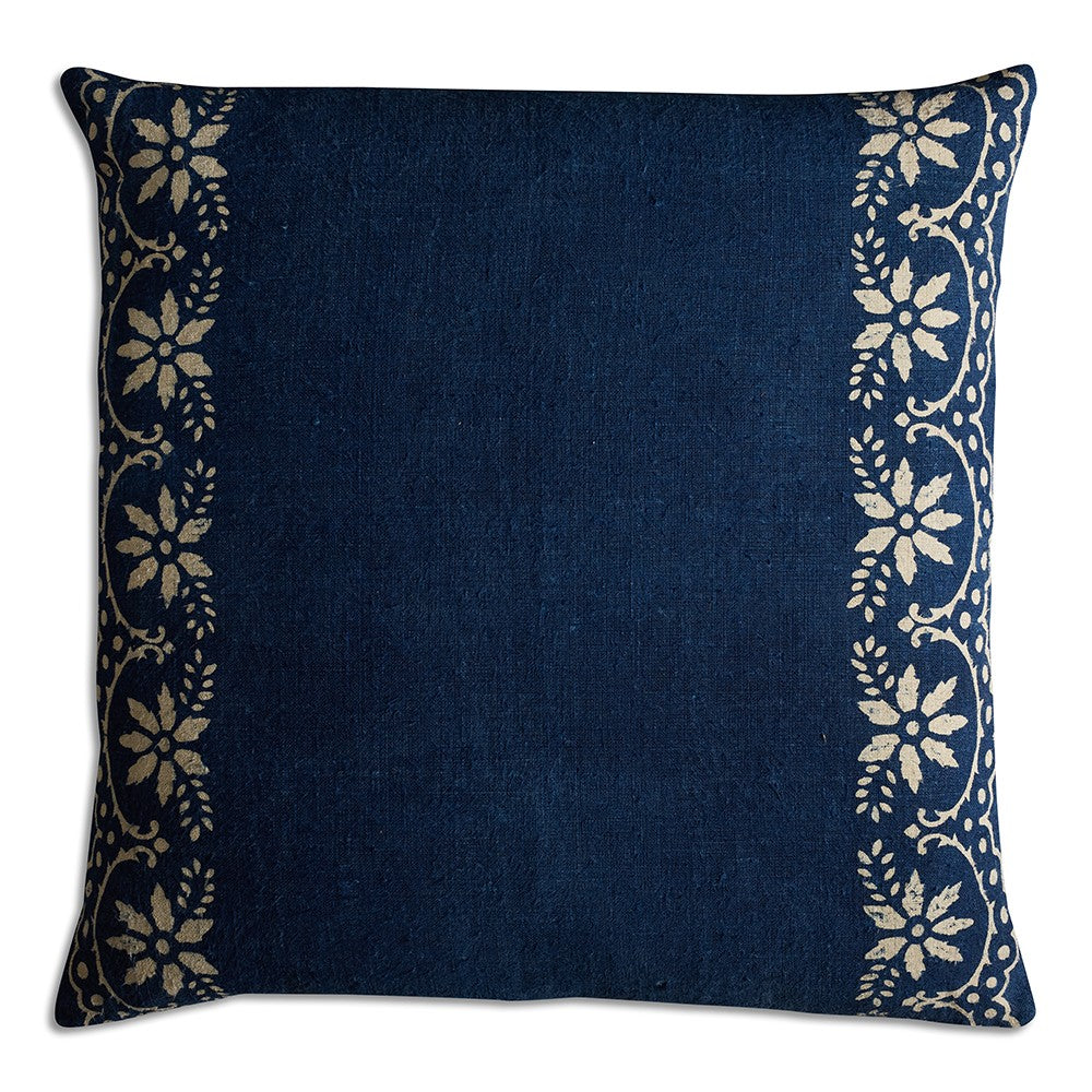 Nushka Cushions Hungarian Square Vintage Indigo Cushion