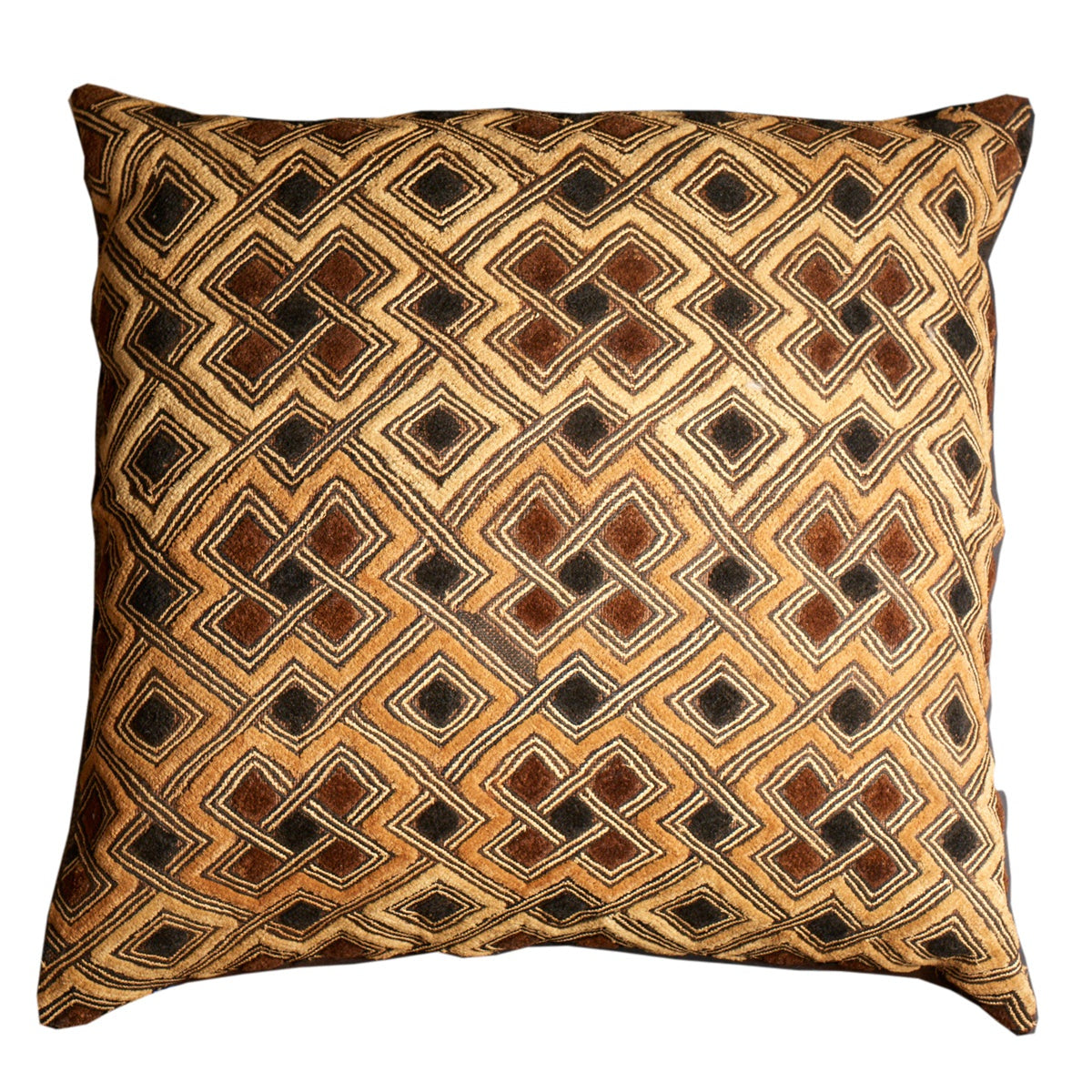 Nushka Cushions Large African Geometric Shoowa Cushion