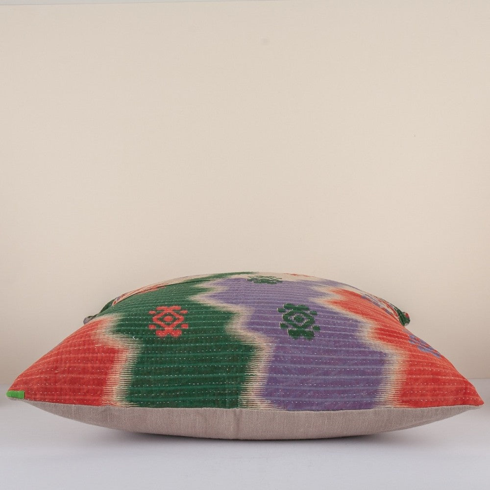 Nushka Cushions Multi Coloured Kantha Cushion