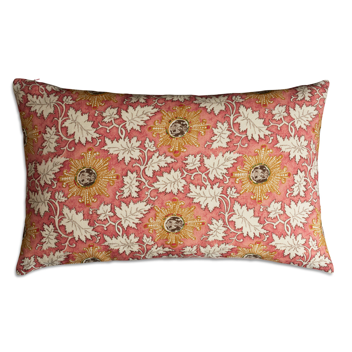 Nushka Cushions Rectangular pink floral design cushion