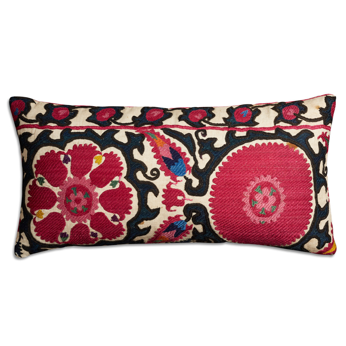 Nushka Cushions Rectangular vintage suzani cushion