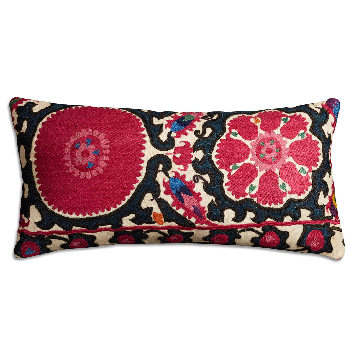 Nushka Cushions Rectangular vintage suzani cushion