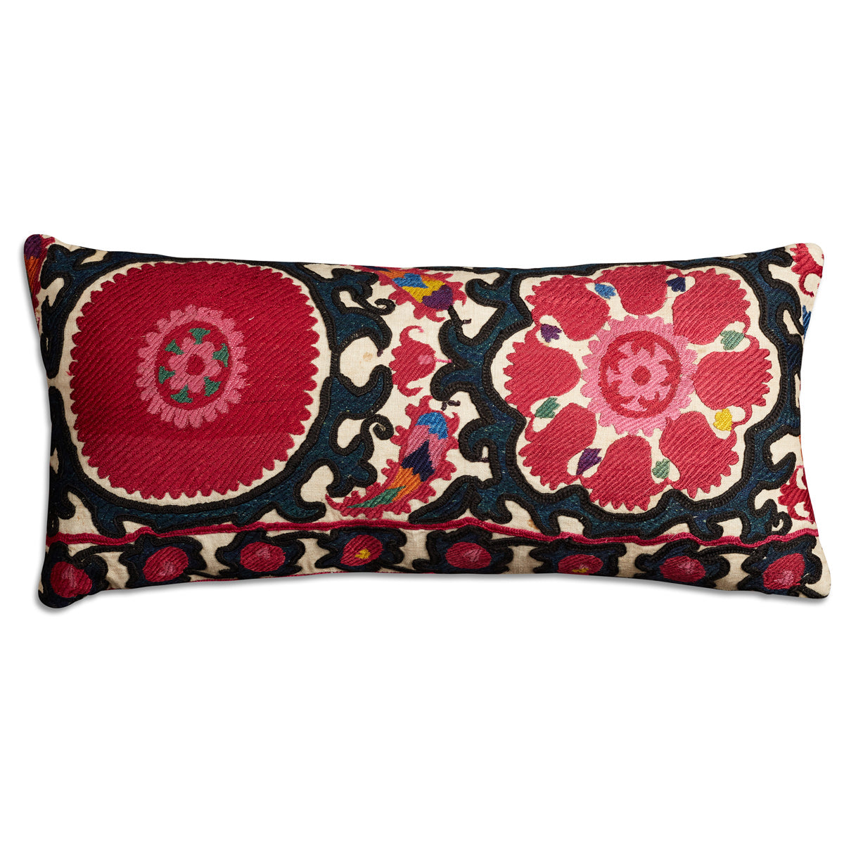 Nushka Cushions Rectangular vintage suzani cushion