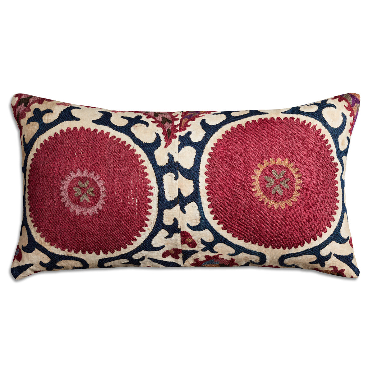 Nushka Cushions Rectangular vintage suzani cushion