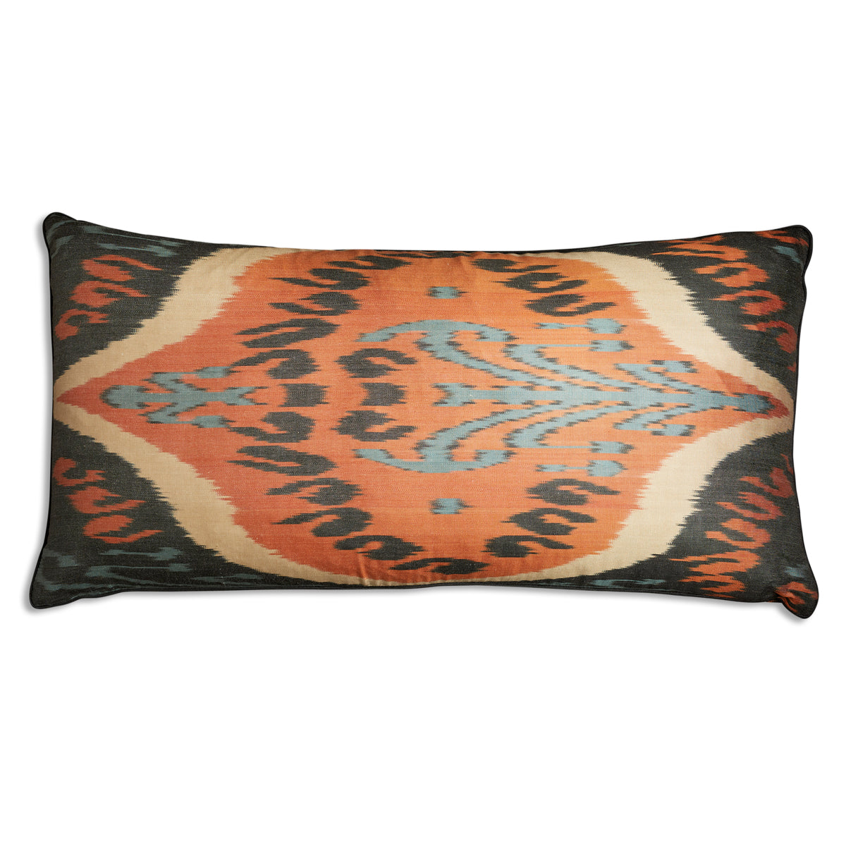 Nushka Cushions Silk Ikat Rectangular Cushion