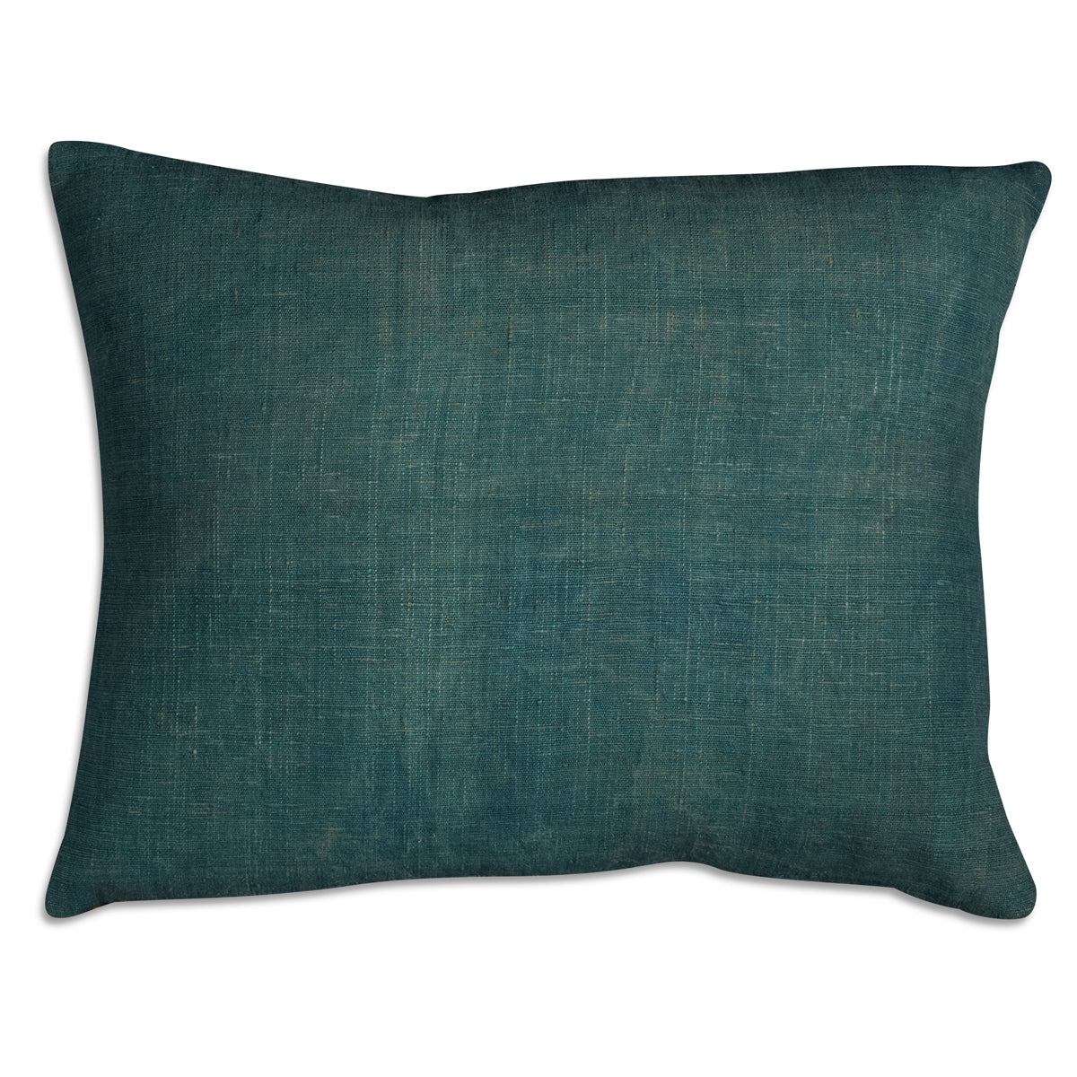 Nushka Cushions Silk Jajim Cushion - Denim blue narrow multi stripe