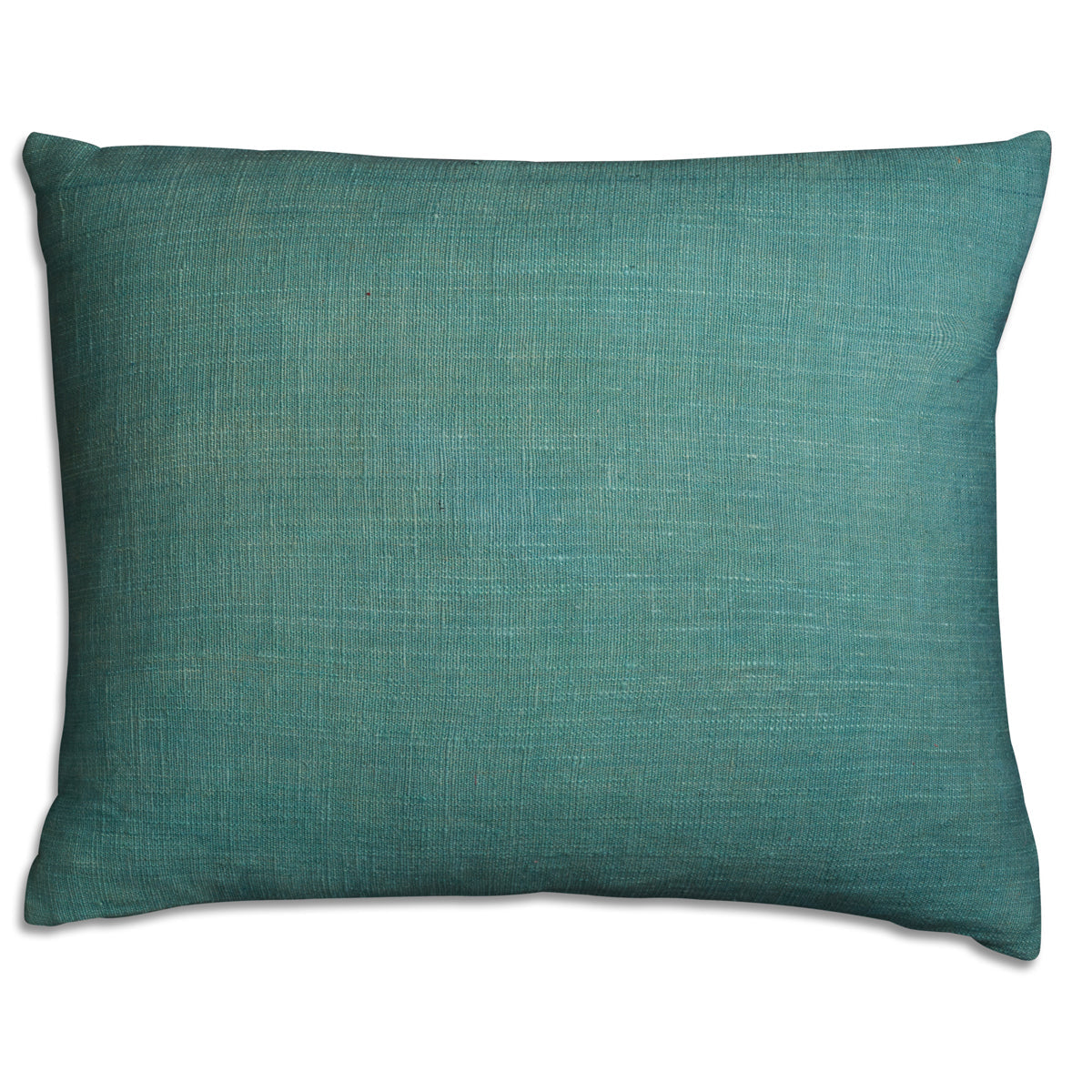 Nushka Cushions Silk Jajim Cushion - Pale denim/turquoise multicoloured stripe cushion