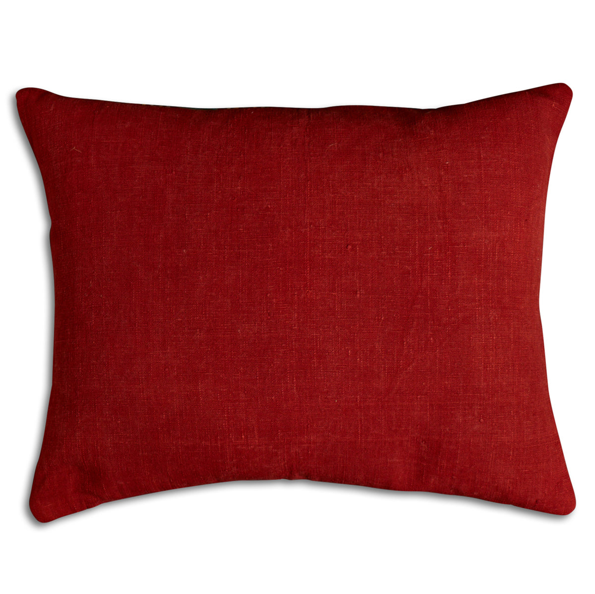 Nushka Cushions Silk Jajim Cushion - Red/Green