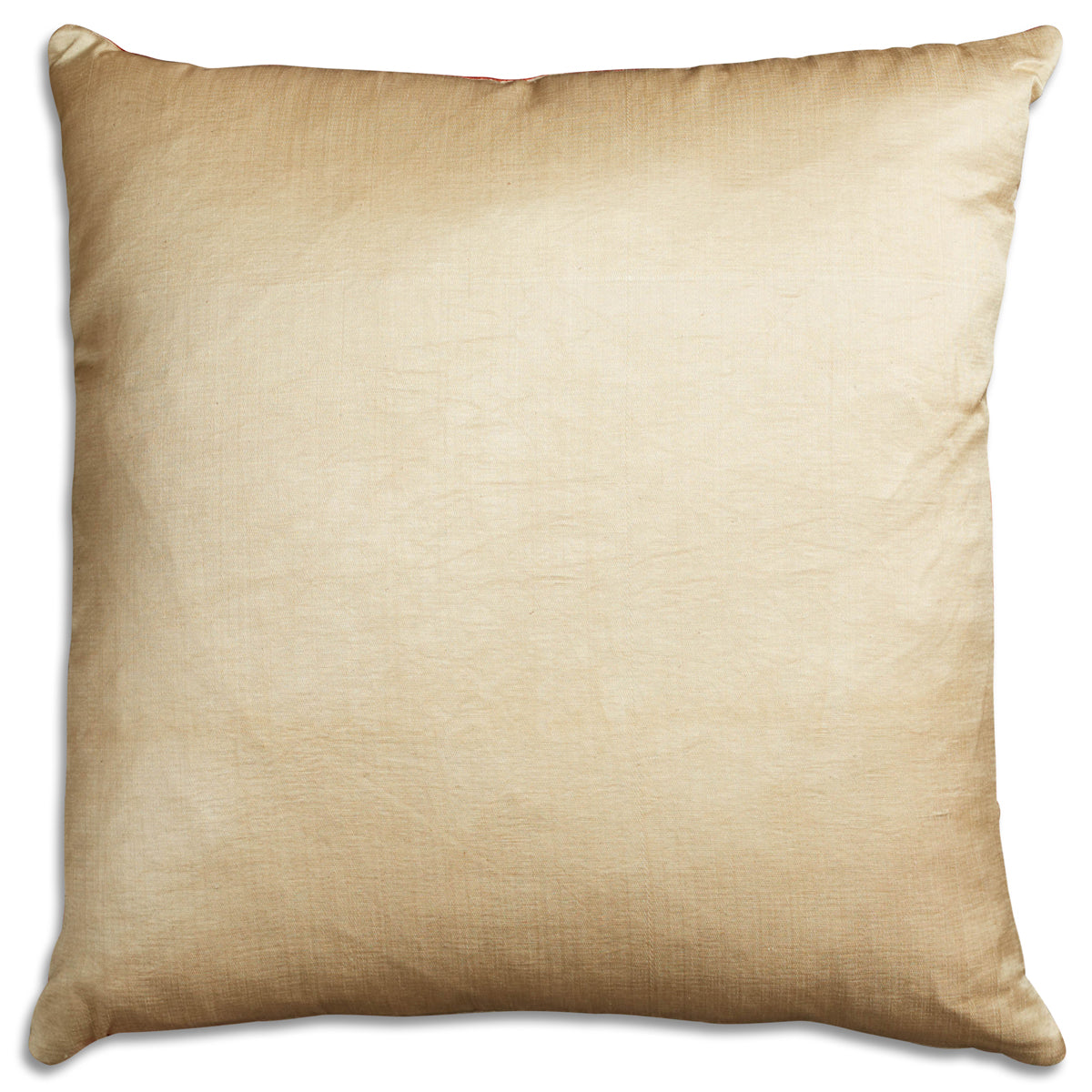 Nushka Cushions Square Pomegranate Silk Suzani Embroidered cushion on pale cream ground