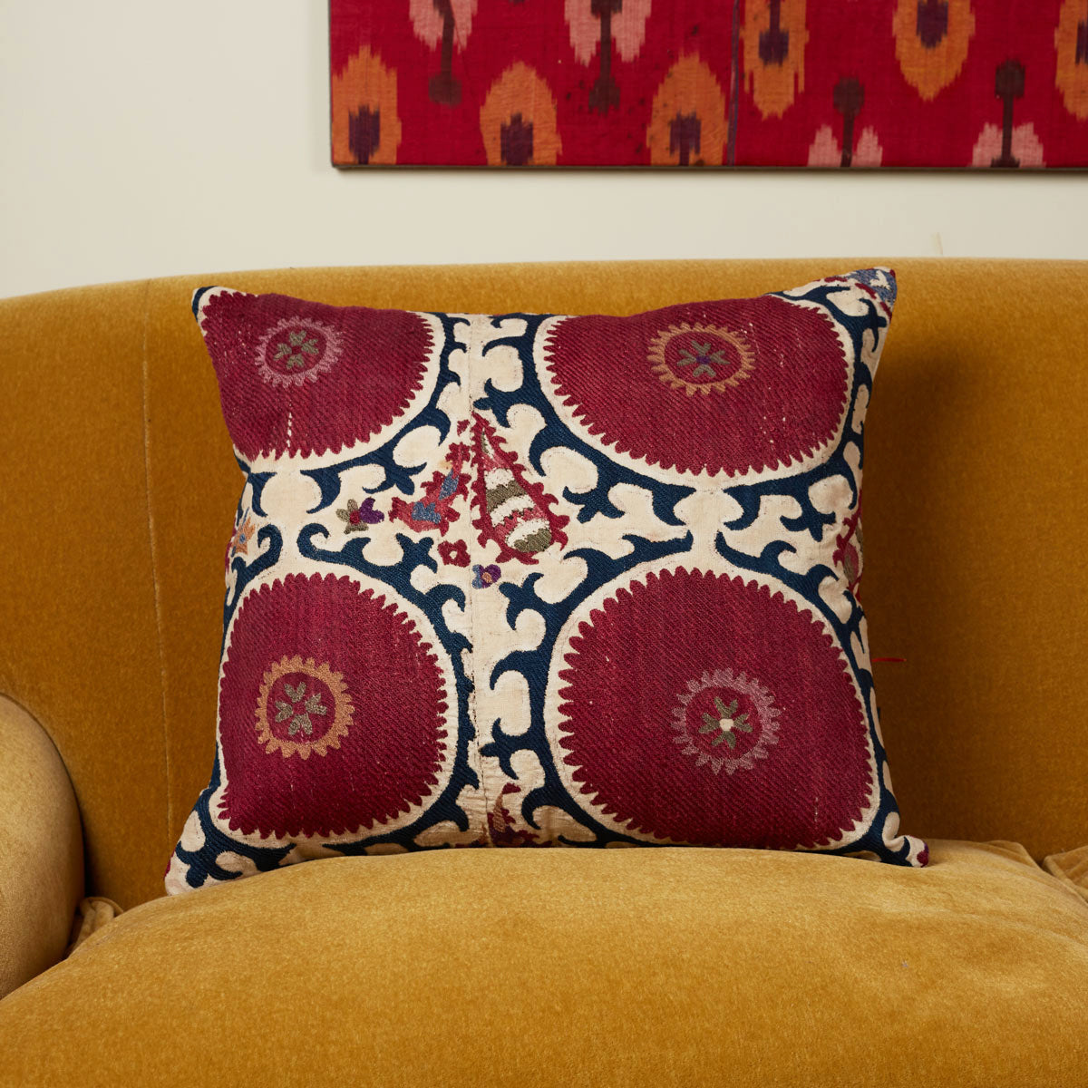 Nushka Cushions Square vintage suzani cushion