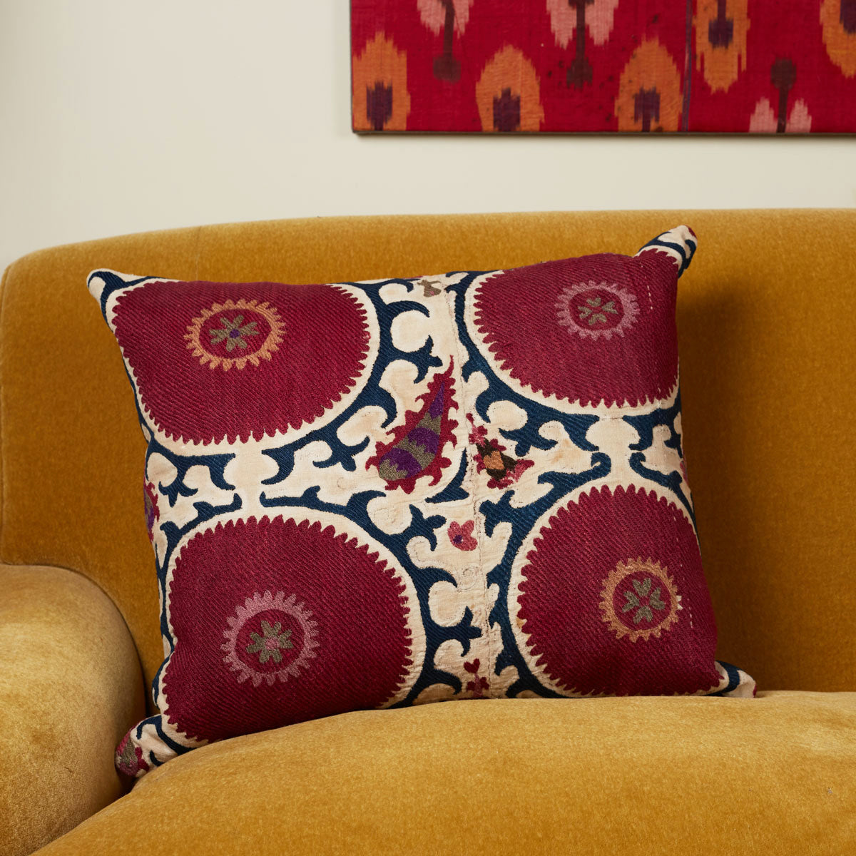 Nushka Cushions Square vintage suzani cushion