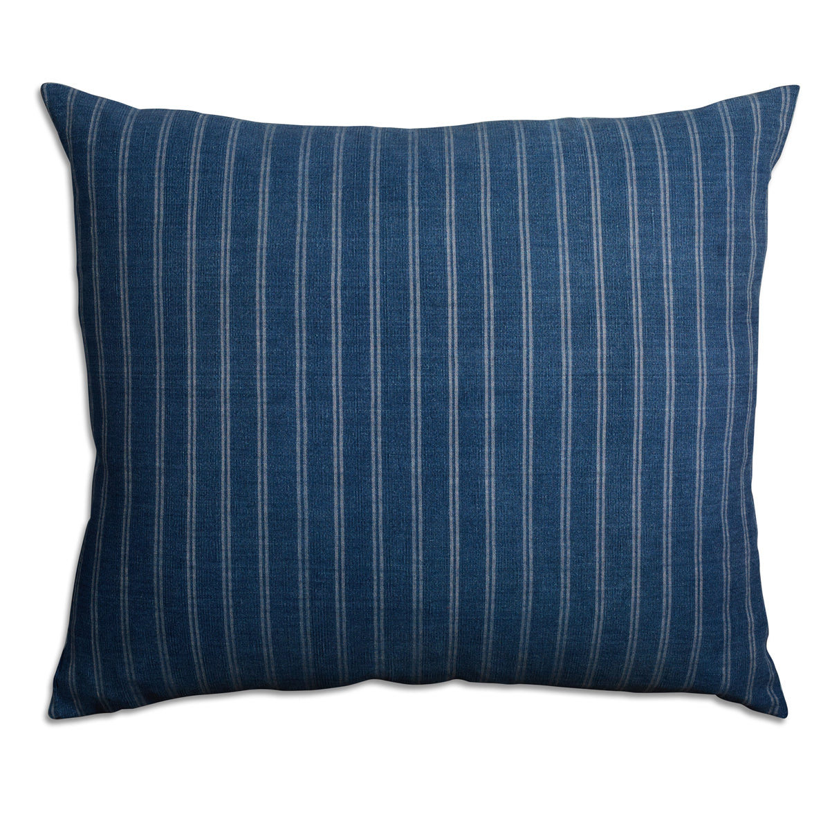 Nushka Cushions Vintage Guatemalan rectangular Indigo Cushion with linen back