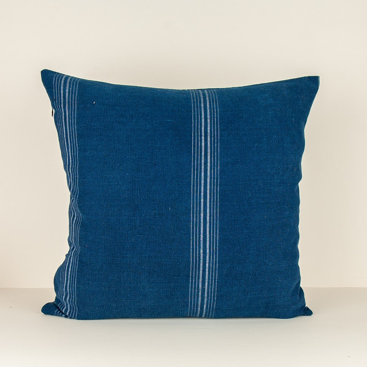 Nushka Cushions Vintage Guatemalan Square Striped Indigo Cushion