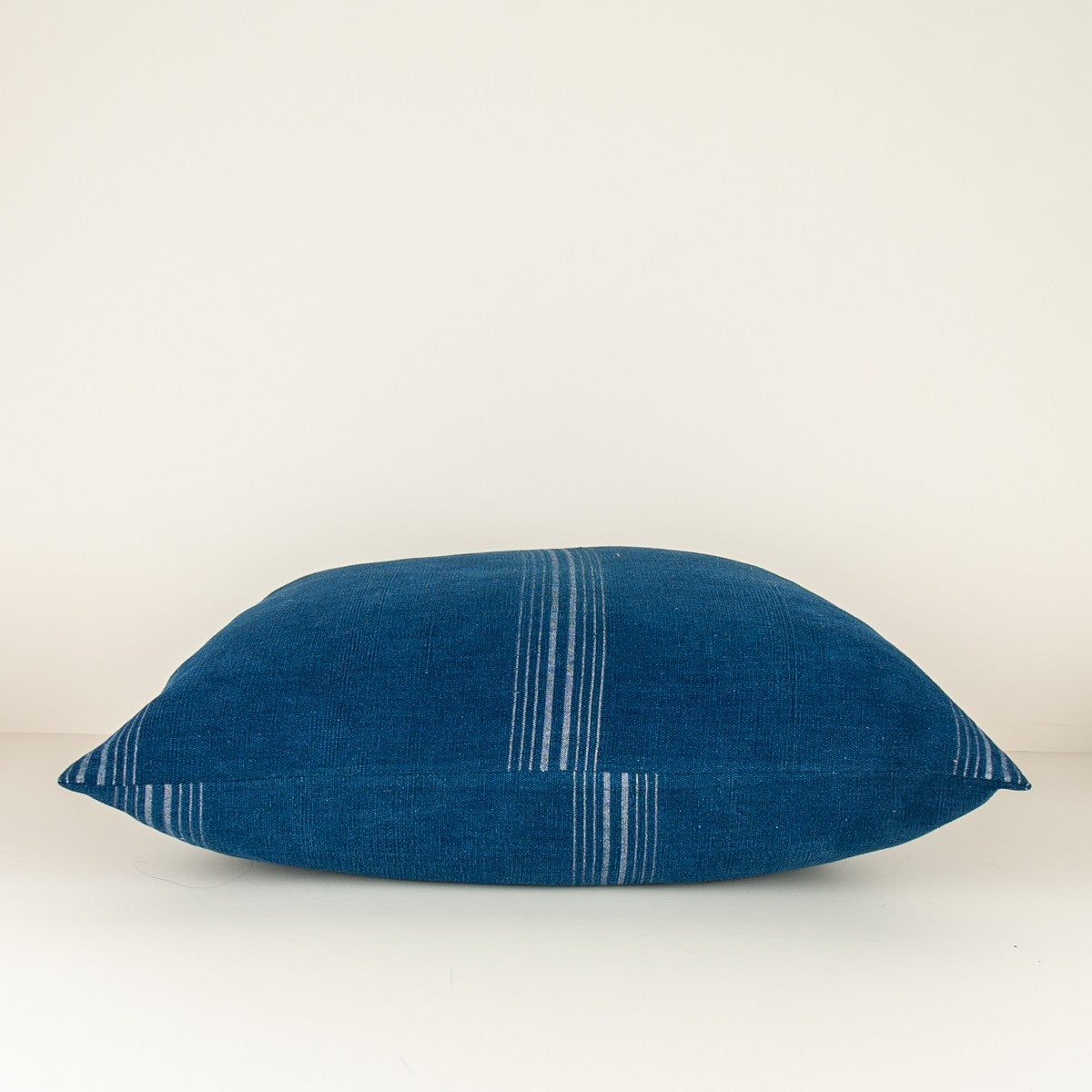 Nushka Cushions Vintage Guatemalan Square Striped Indigo Cushion