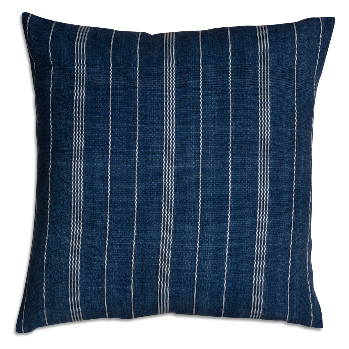 Nushka Cushions Vintage Guatemalan Square Striped Indigo Cushion