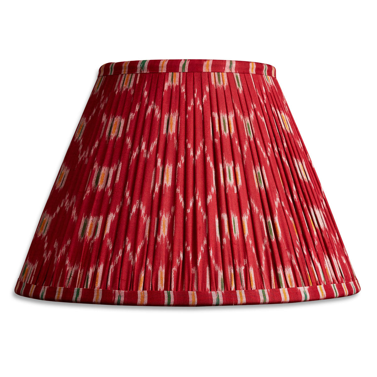 Nushka Lampshades 10 inch - 26cm Magenta Patola print French drum silk sari lampshade