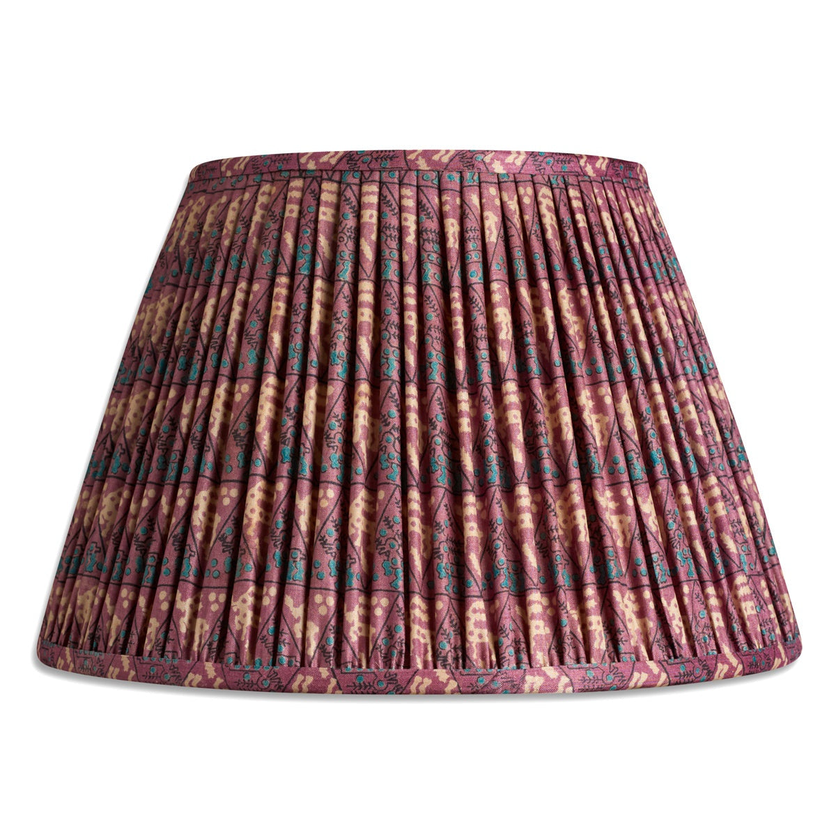 Nushka Lampshades 12 inch - 30cm Purple and green silk sari lampshade