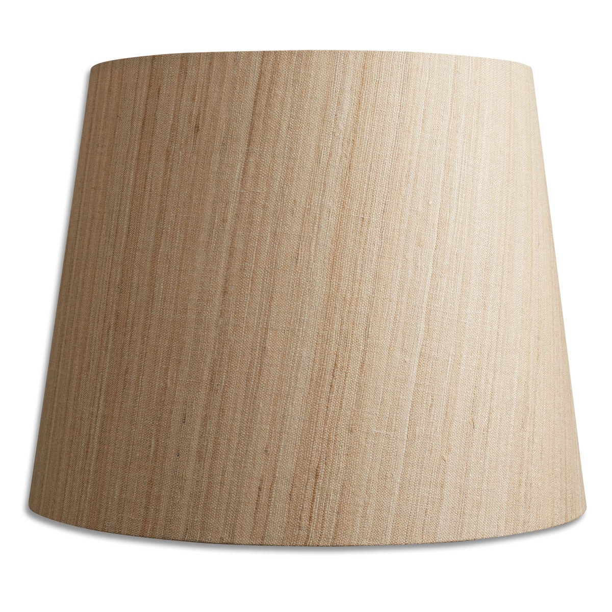 Nushka Lampshades 14 inch - 36 cm - Raw Umber Mulberry Silk Plain Lampshade