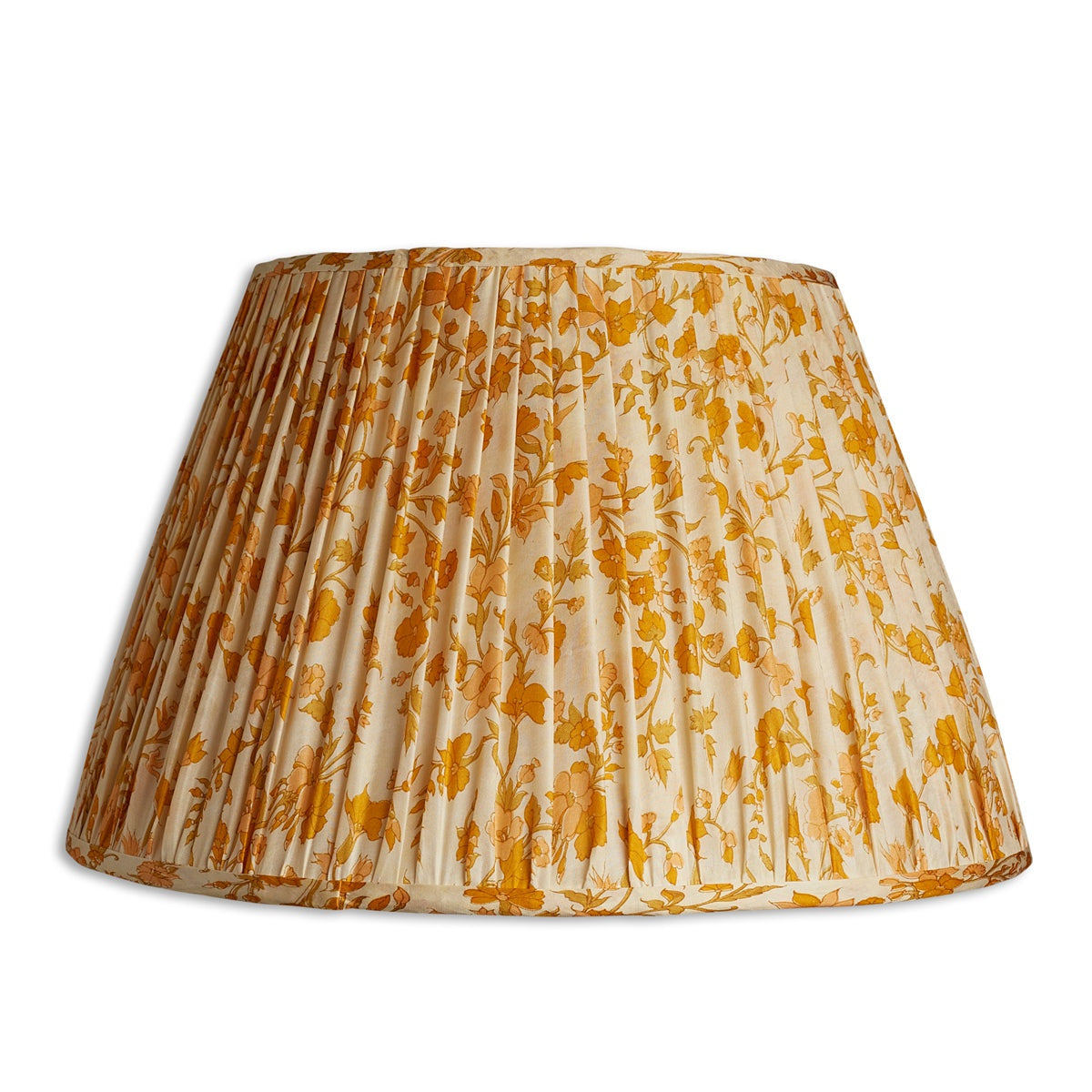 Nushka Lampshades 14 inch -36cms Yellow silk sari Lampshade