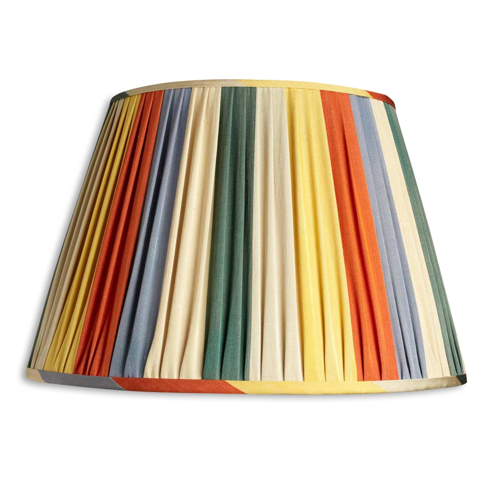 Nushka Lampshades 16 inch - 41cm Harlequin Cotton and Silk Ikat Lampshade