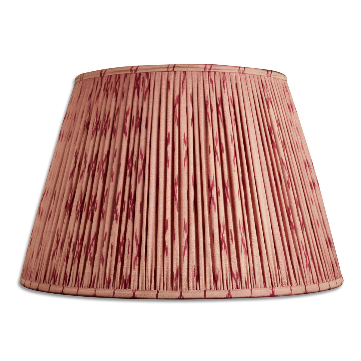 Nushka Lampshades 16 Inch - 41cm Pink lilac geometric silk sari lampshade