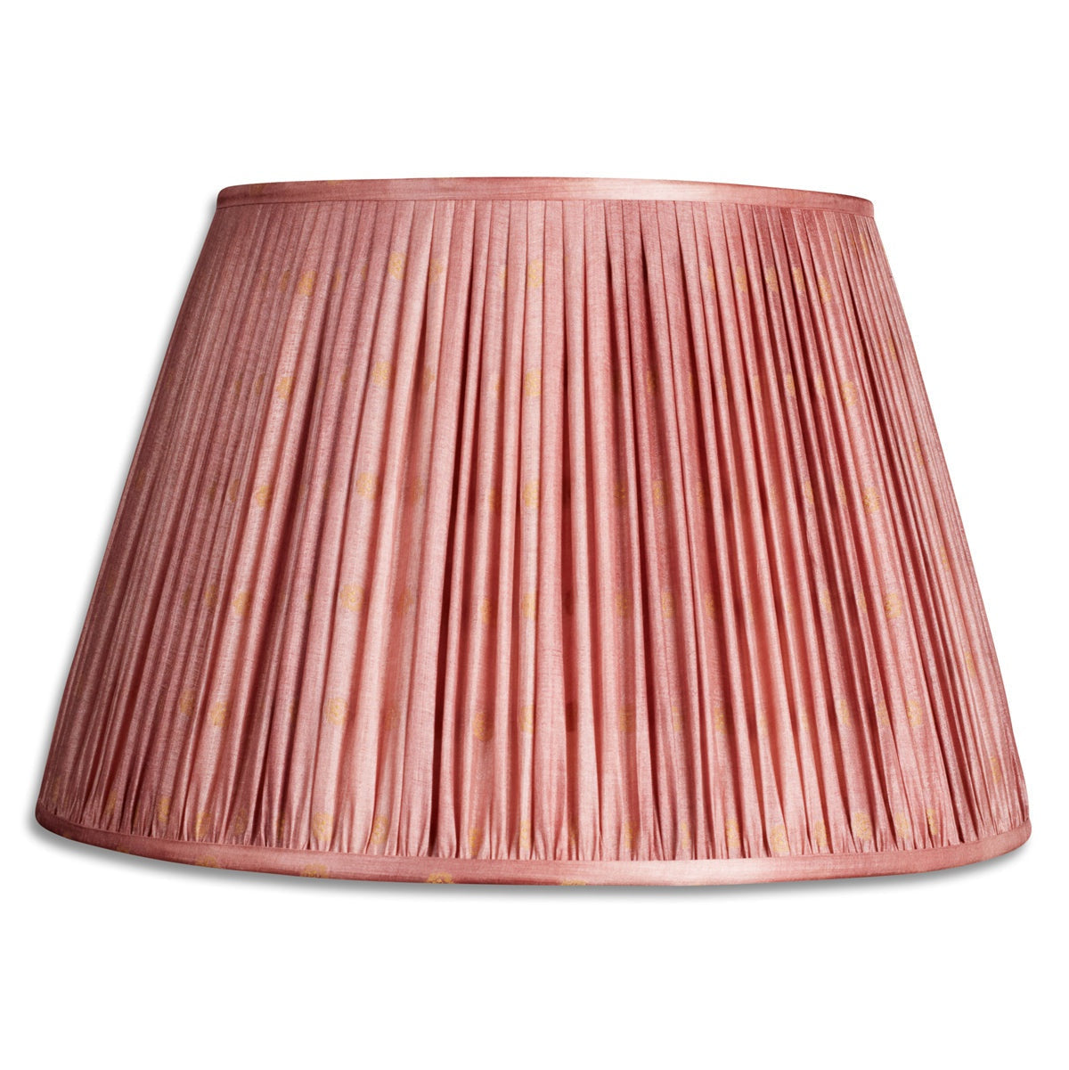 Nushka Lampshades 16 inch - 41cm Pink with black motif silk sari lampshade