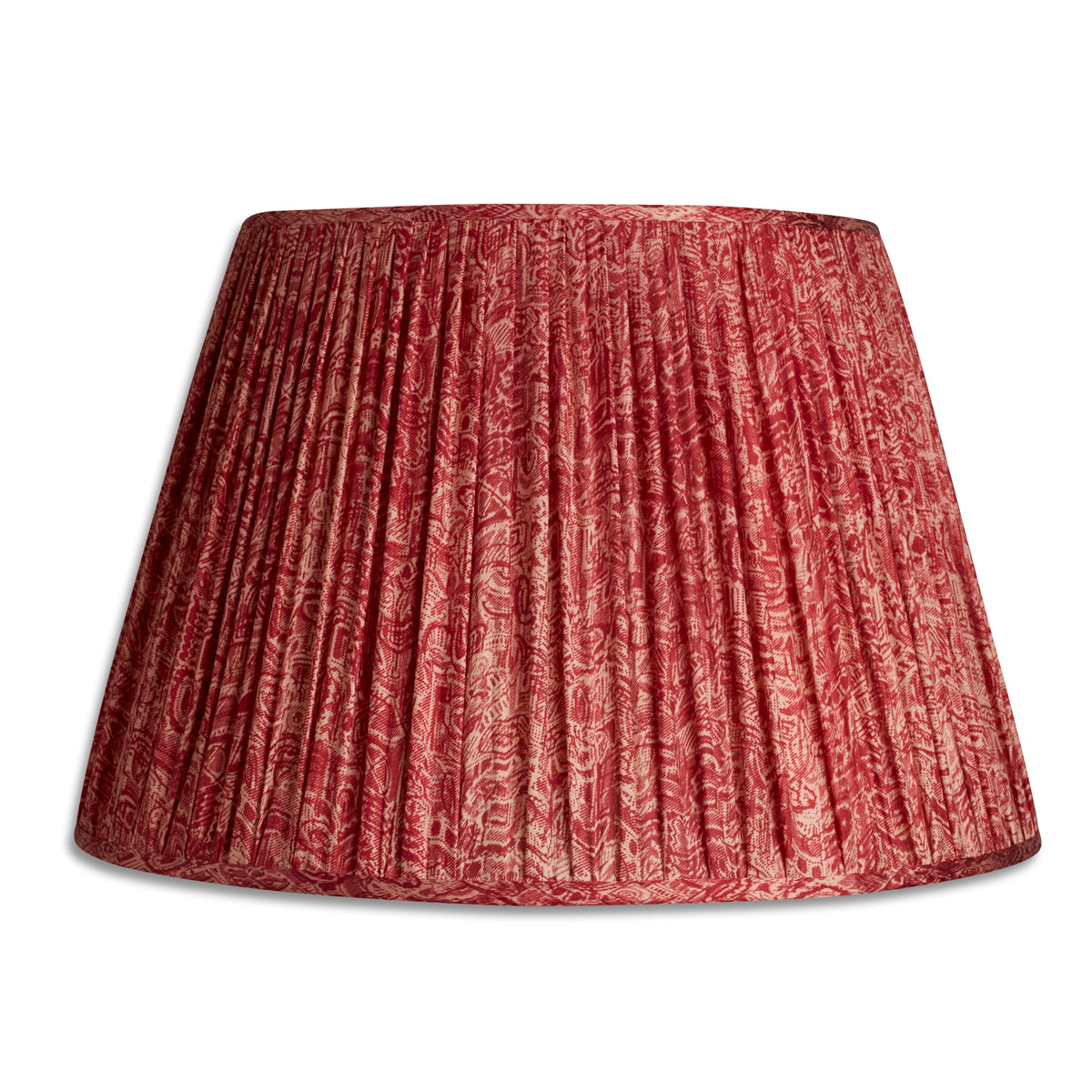 Nushka Lampshades 16 inch / 41cms Raspberry and pink design silk sari lampshade