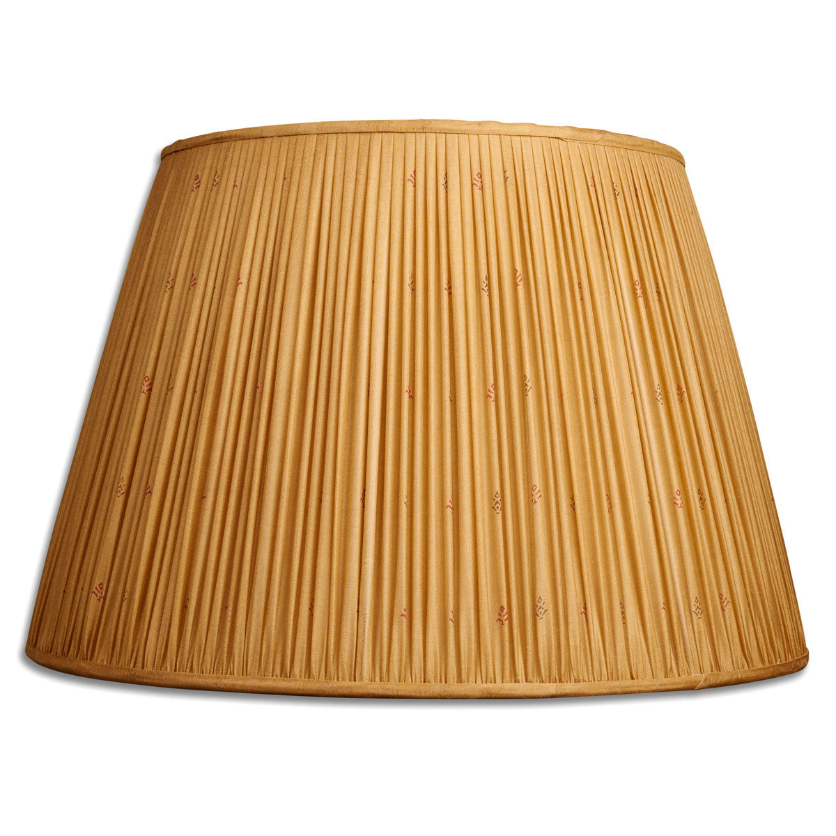 Nushka Lampshades 18 Inch - 46cm Gold and mini fleur design silk sari lampshade