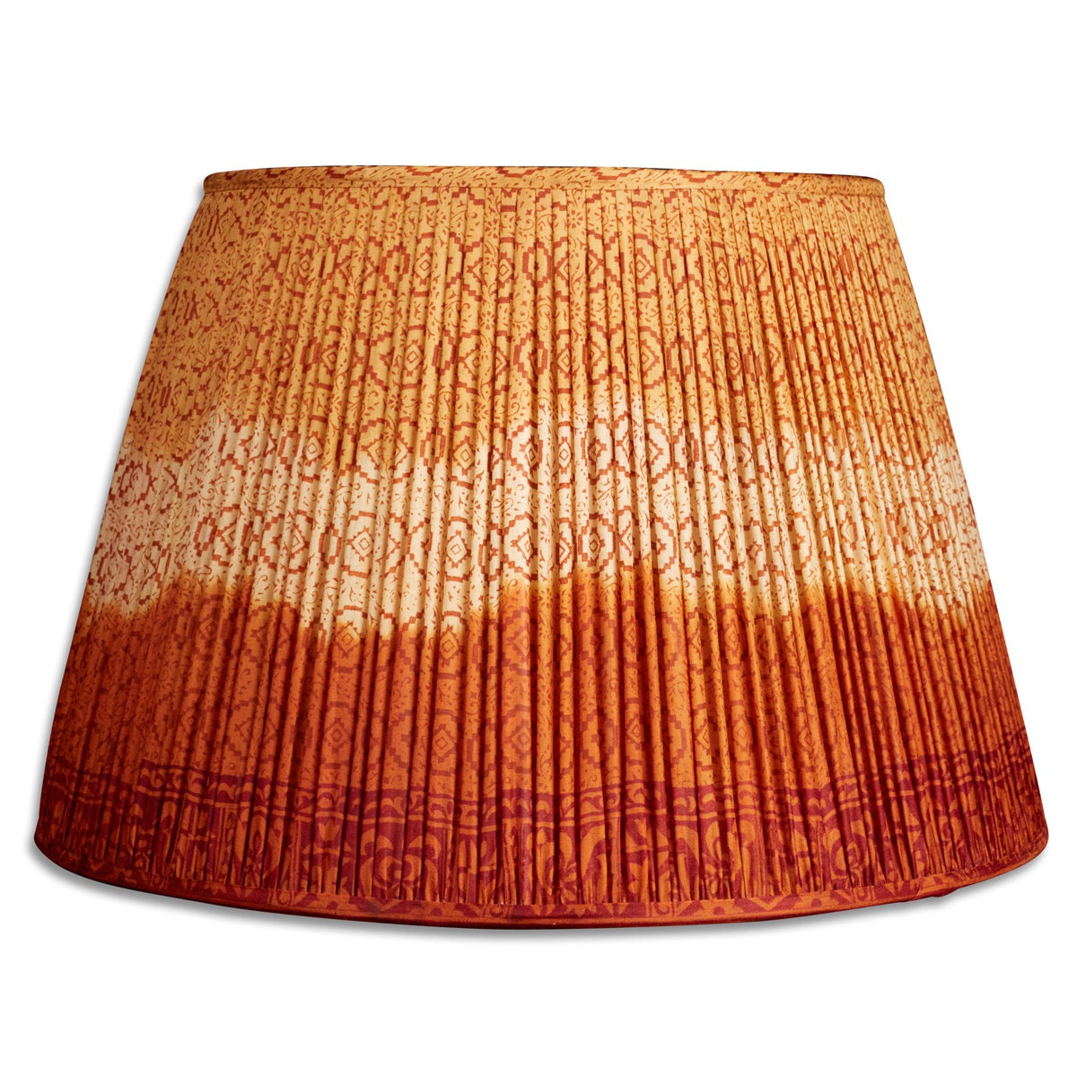 Nushka Lampshades 18 Inch - 46cm Ombre silk sari lampshade