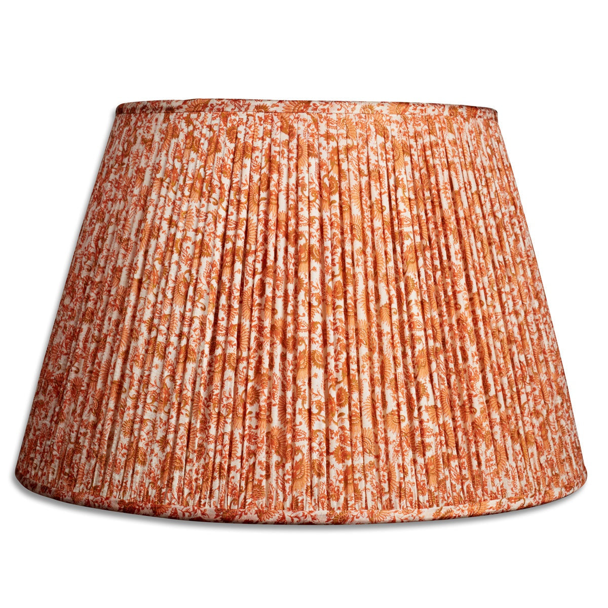 Nushka Lampshades 18 Inch - 46cm Orange silk sari lampshade