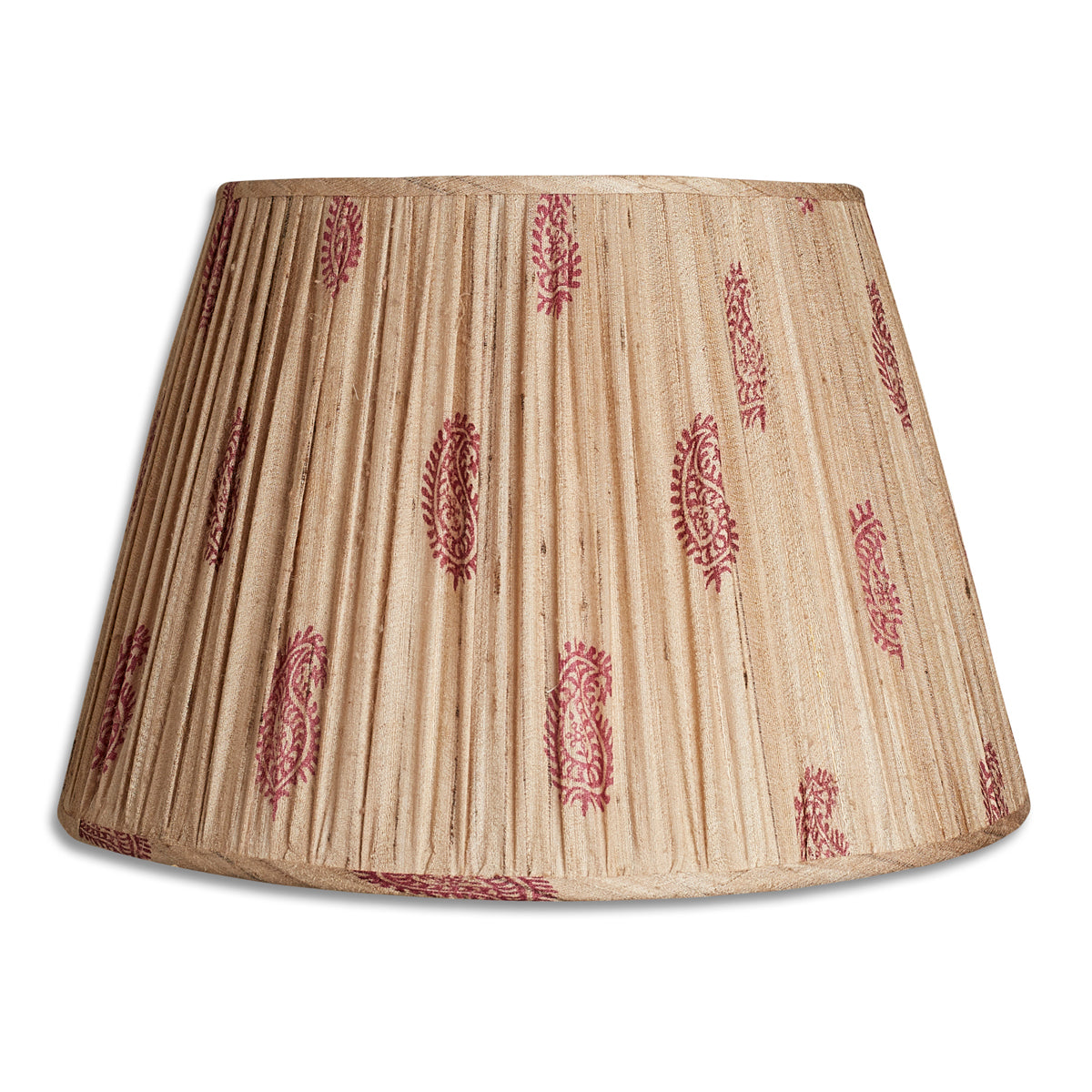 Nushka Lampshades 18 inch - 46cm Paisley design lampshade in raw silk.